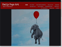Tablet Screenshot of emilypageart.com